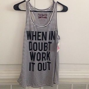 When in doubt work it out Tank top