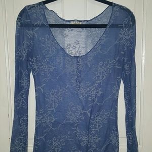 Free People Intimate Ling Sleeve Lace Top
