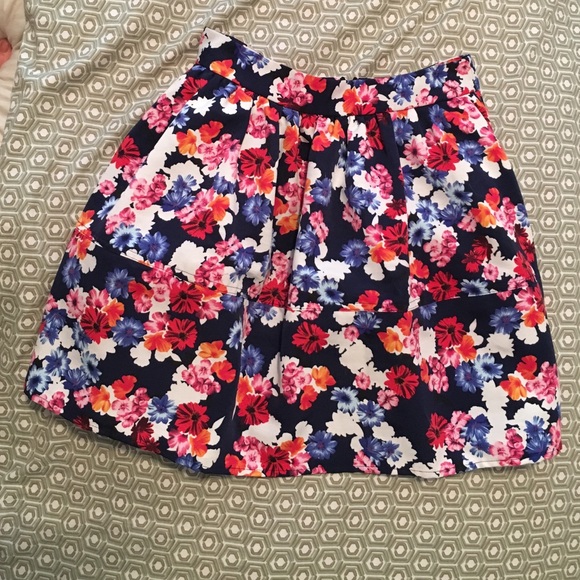 Floral full skirt