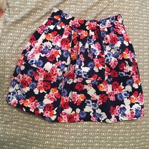 Floral full skirt
