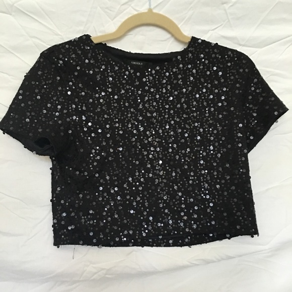 Sequin crop top - Picture 1 of 1