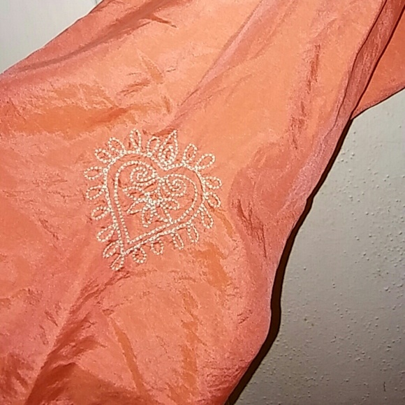 Silk Orange Tunic - Picture 2 of 4