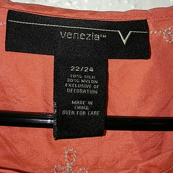 Silk Orange Tunic - Picture 4 of 4