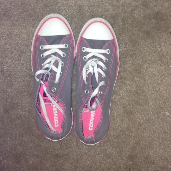 Pinks and gray converse