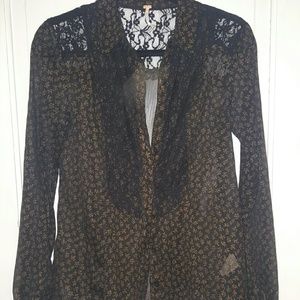 Free People lace blouse