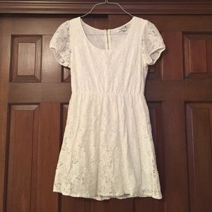 F21 White Lace Dress