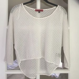 AKIRA white crop top