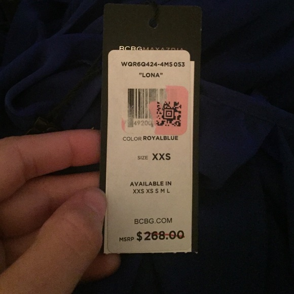 BCBGMaxazria Blue "Lona" Dress - NWT - Picture 2 of 2