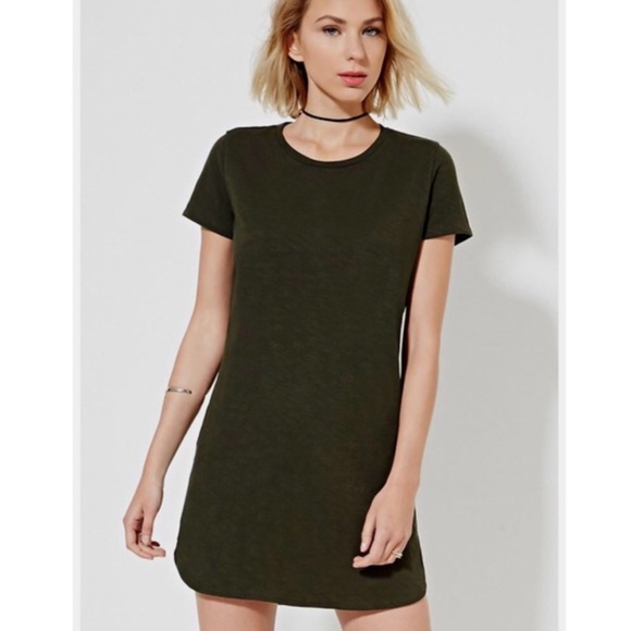 Forever 21 Dresses & Skirts - Olive Green T-Shirt Dress