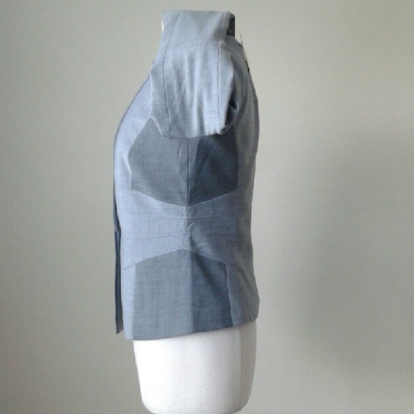 Contrast panel gray suit jacket SOLD!!! - Picture 2 of 3