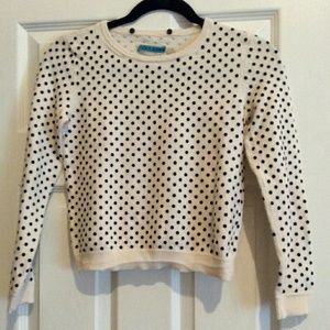 Alice + Olivia Laura polka dot wool sweater