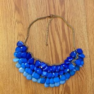 Blue Ombré Statement Necklace