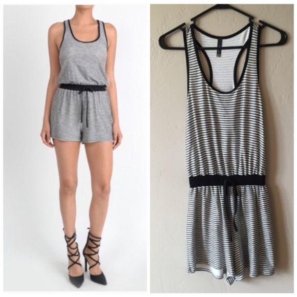 Super Soft Striped Tank Romper
