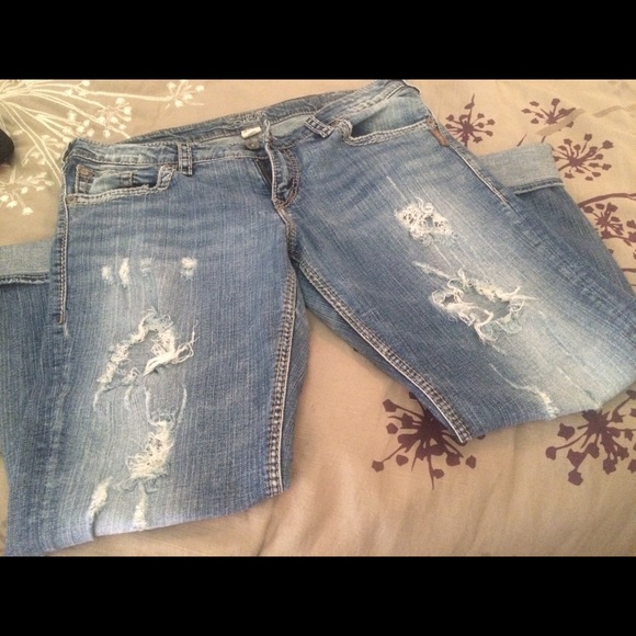 Silver Capris "SAM" W32/L/28
