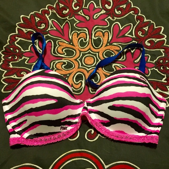 32D PINK Multi-way Plunge bra