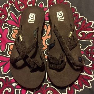 Teva crisscross sandals. Never worn.