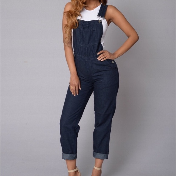 Denim overalls