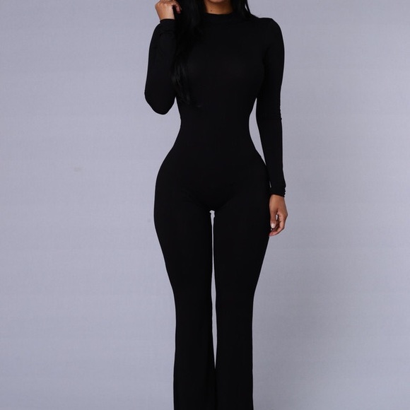 Black Flare Jumpsuit