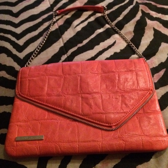 Peach colored clutch