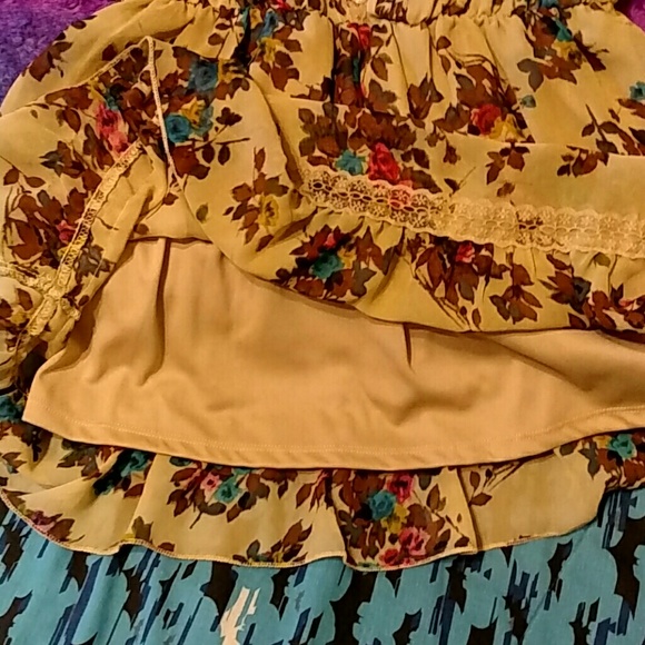 ⛔ SOLD NWT  Floral BohoBabydoll Tanktop - Picture 3 of 4