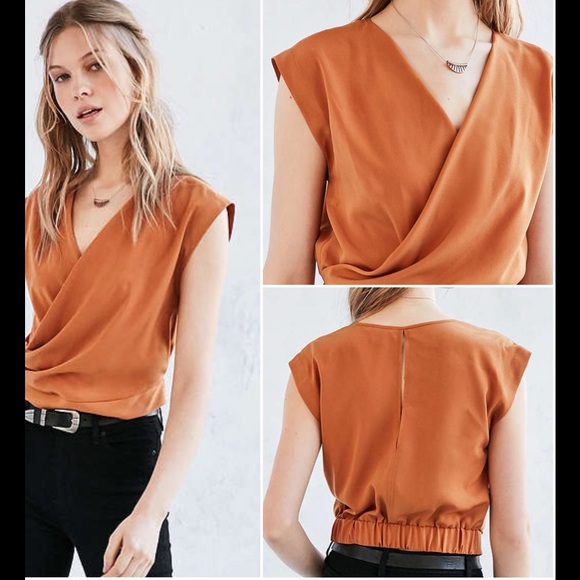 Silence + Noise Surplice Tank Top NWOT