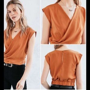 Silence + Noise Surplice Tank Top NWOT