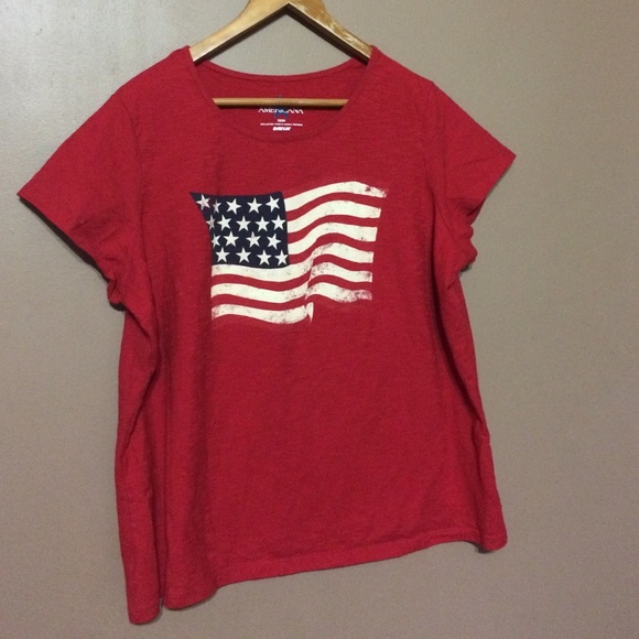 Americana red tee