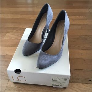 LC Lauren Conrad Grey Heels