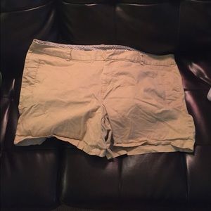 Plus size khaki shorts