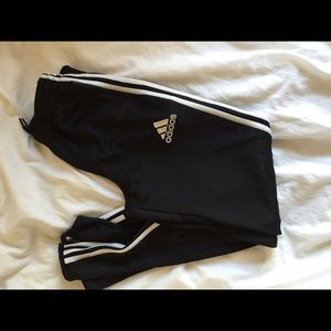 Soccer sweats with zippers! Adidas skinny fit