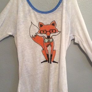 Soft sheer - fox shirt