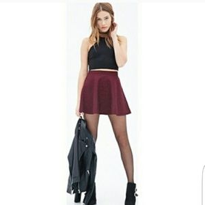 Deep Purple Skater Skirt