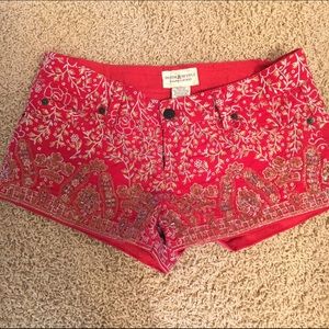 Denim & Supply Embroidered Beaded Short Size 27