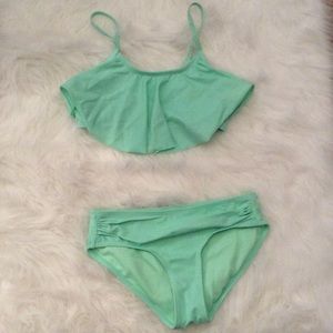 Teal bathing suit