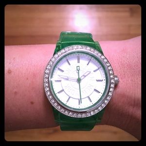 DKNY Crystal Bezel Jelly Watch