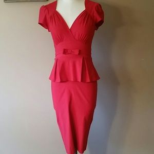 **SALE**Red 1940s style Pinup dress