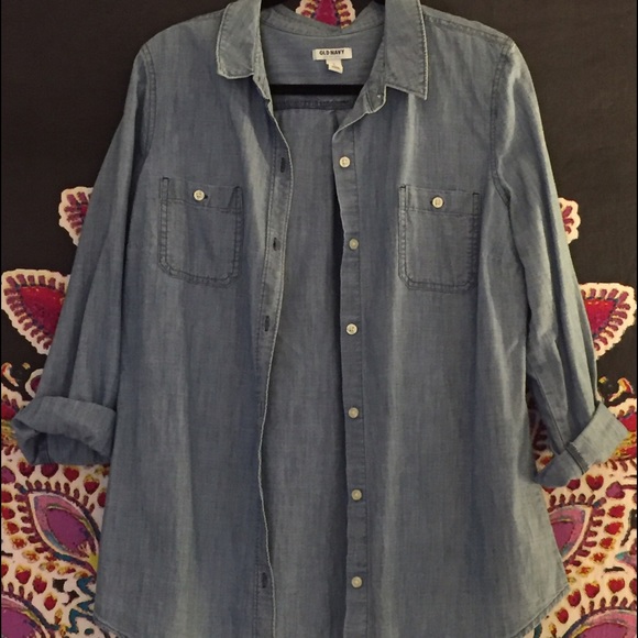Old Navy chambray button-down shirt