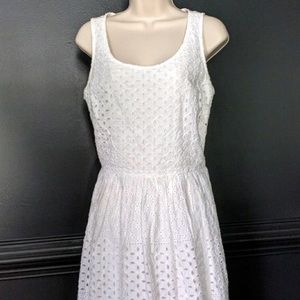 White eyelet dress