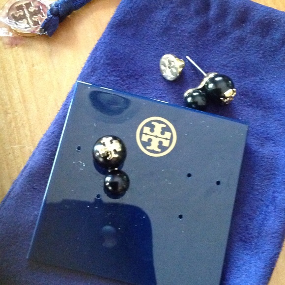 Tory Burch Black Double Evie w dust bag