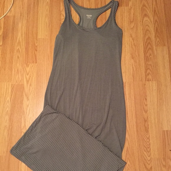 Black and grey maxi dress