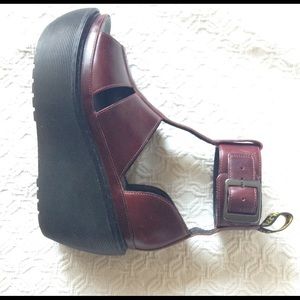 Dr. Martens Bessie ankle strap platform sandals
