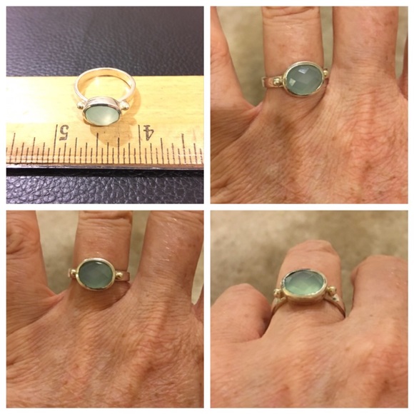 Sterling Silver ring w Chalcedony stone - Picture 7 of 7