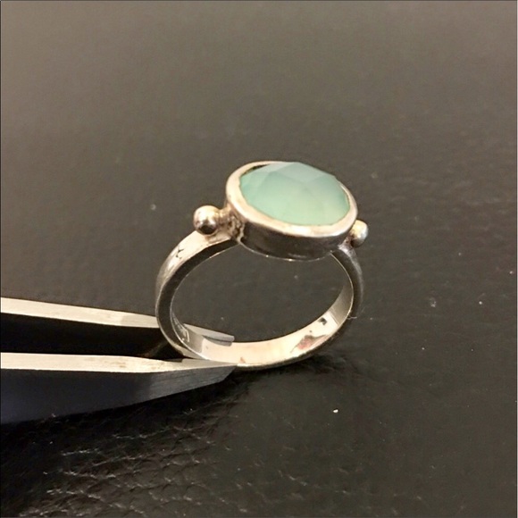 Sterling Silver ring w Chalcedony stone - Picture 3 of 7