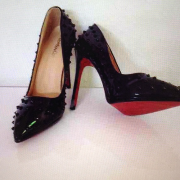 🔴final sale🔴New black spike heels - Picture 2 of 4