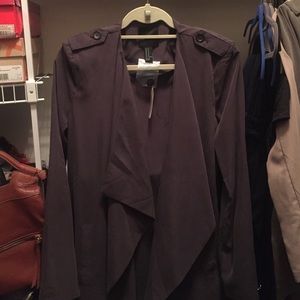 Never worn, Draped lapel trench from Forever 21.