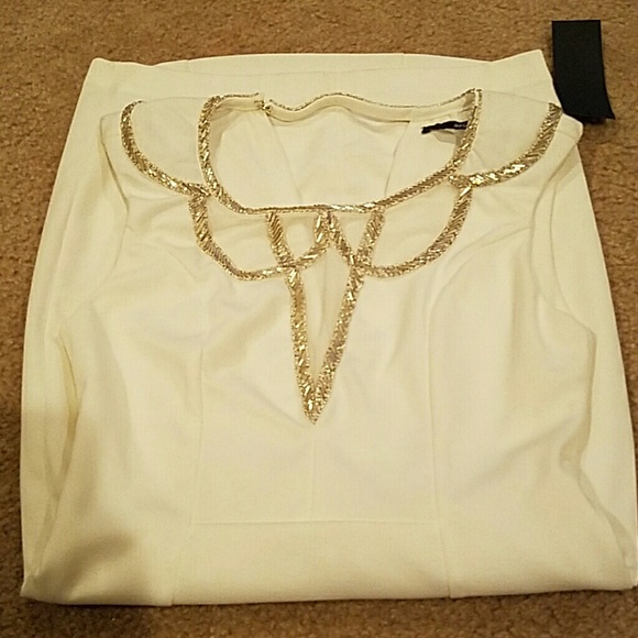 White beaded dress