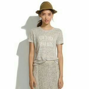 Madewell Gray New York Linen Tee