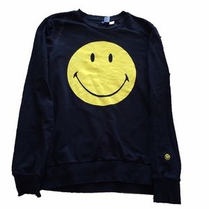 NWOT Black Smiley sweatshirt from H&M