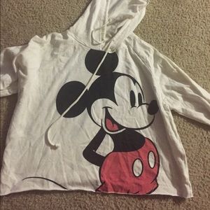 Disney crop top hoodie