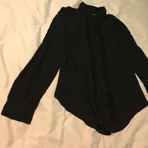 Lace Front & Shoulders Button Up